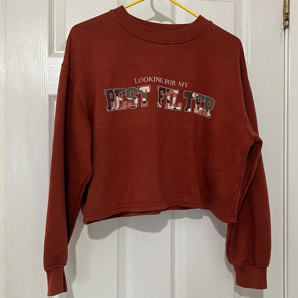 Bershka Cropped Sweatshirt